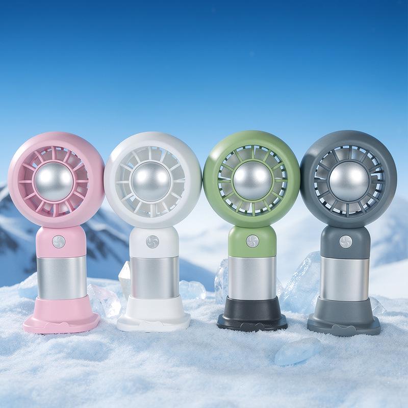 Cartoon USB Rechargeable Mini Fan with Phone Holder