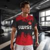 Switzerland Swiss Tshirt MMA Boxing Muay Thai National Flag Print 3D Training Unisex Women Men Quick Dry Fitness Workout Gym Sport Casual Streetwear
