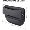 Elegananccy 2 Pack Car Seat Gap Filler, Премиум кожаный органайзер для автомобильных сидений, Универсальный ящик для хранения автомобильных сидений, Регулируемый заполнитель зазоров для сидений