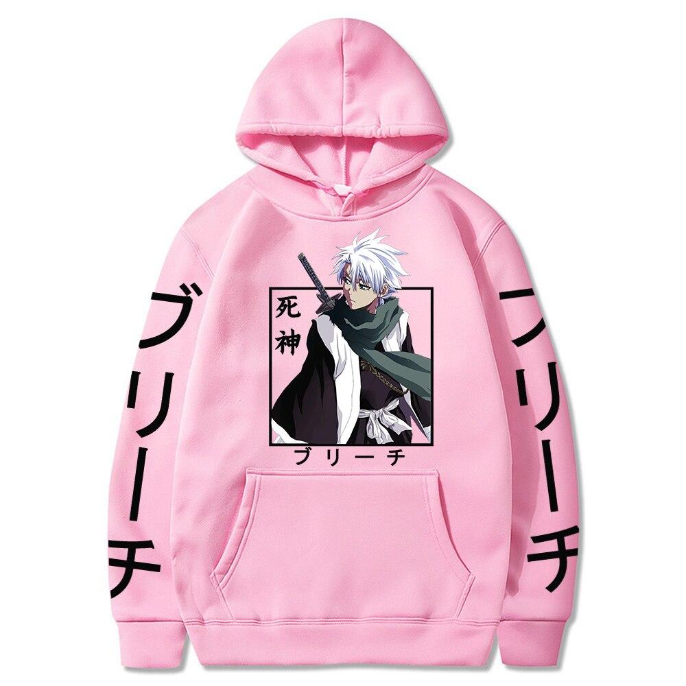 Hitsugaya Toushirou Bleach Harajuku Japan Anime Hoodies Funny Cartoon Cool Men Hoody Streetwear Fashion Oversized Sweatshirts