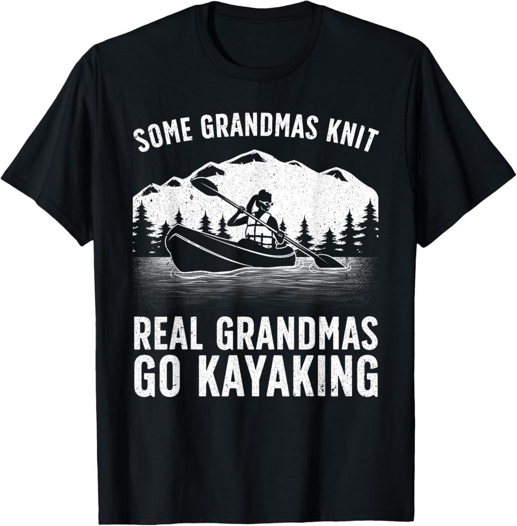 Cool Kayaking For Grandma Mom Kayaker Boating Kayak Boating Gift Unisex T-Shirt