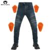 New Protective Gear Four Piece Set Jeans Cycling Jeans Motorcycle Men's Rider Equipment Knee Pads With Fleece