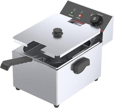 Электрическая фритюрница настольная глубокая мини коммерческая домашняя жареная жареная с одной емкостью на японском языке с инструкцией по эксплуатации 8 л, фритюрница, фритюрница, фритюрница, использование, использование,
