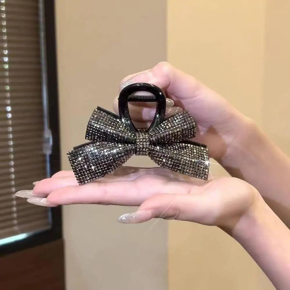 Simple Bow Hair Clip Elegant Shark Clip Stylish High Ponytail Clip  Daily Wear