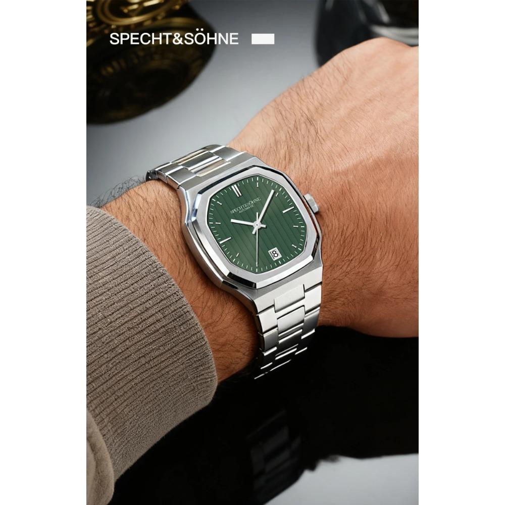 Новинки Часы Specht&Sohne 37MM Автоматические Часы Для Мужчин Япония 8215 Механизм Сапфировое Стекло Нержавеющая Сталь 50M Водонепроницаемые