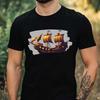 T-Shirt Herren Piratenschiff Motiv Baumwolle Größe XS bis 5XL