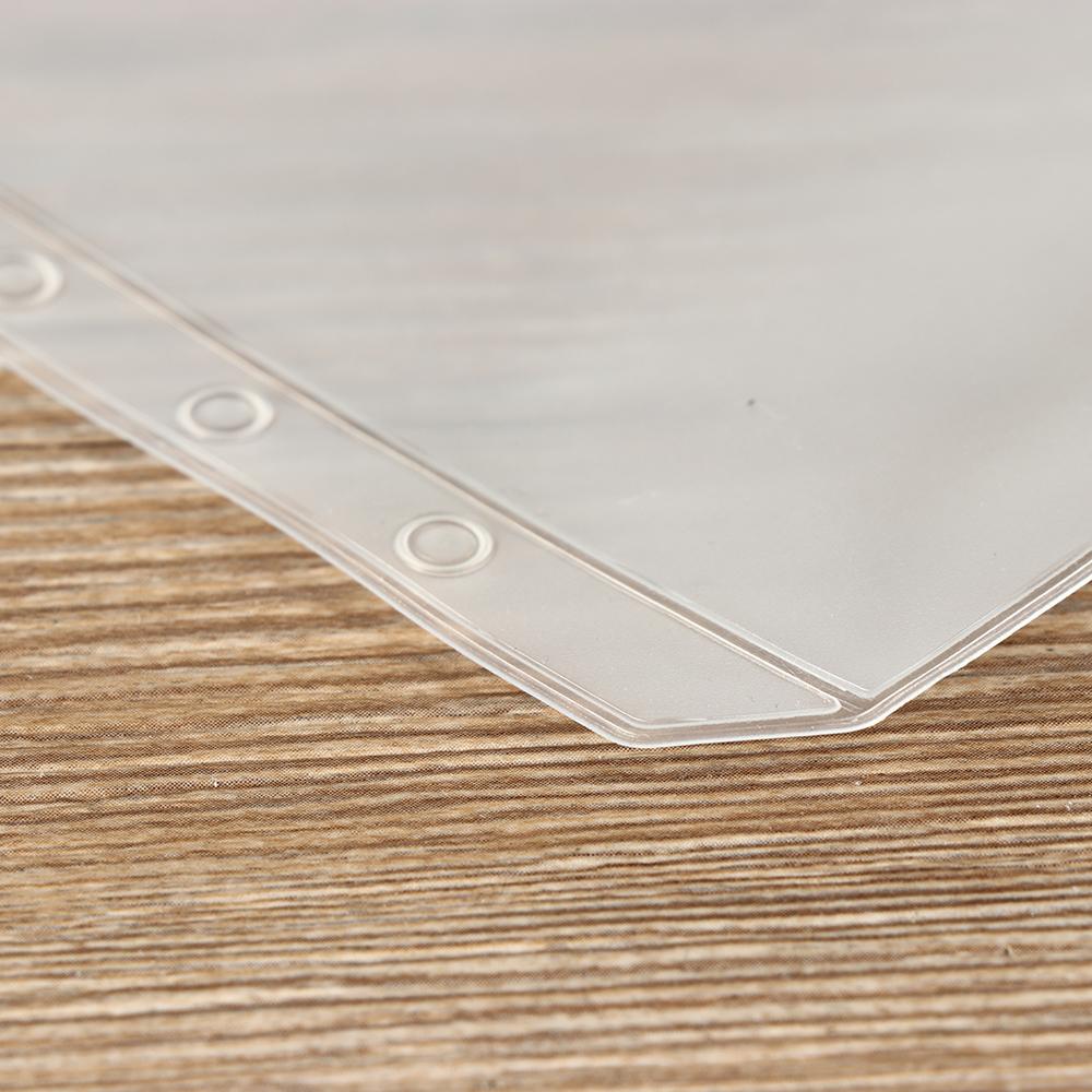 1/5PCS Organization Plastic Loose-leaf PVC Storage Pouch Bag Zip Lock Matte Clear