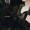 1 пара гладких атласных длинных перчаток, шелковистый материал, маскарадные перчатки, аксессуары для свадебного платья для фотосессии