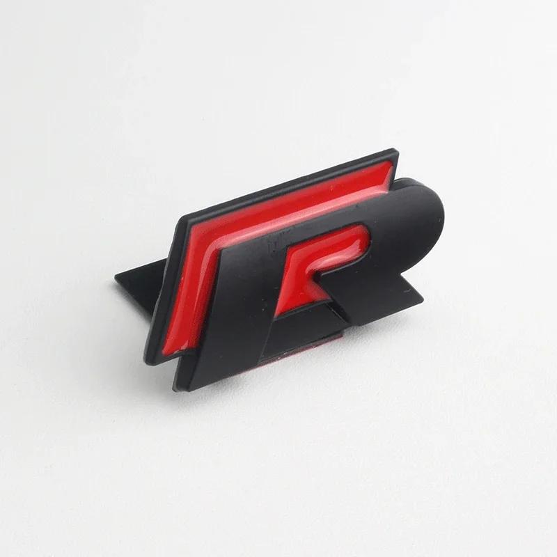 AABIP1 New 3D Metal Car Body Sticker Grill Emblem for Volkswagen VW R Rline Polo Passat B5 B6 B7 CC R32 Golf Jetta Tiguan Bora Scirocco