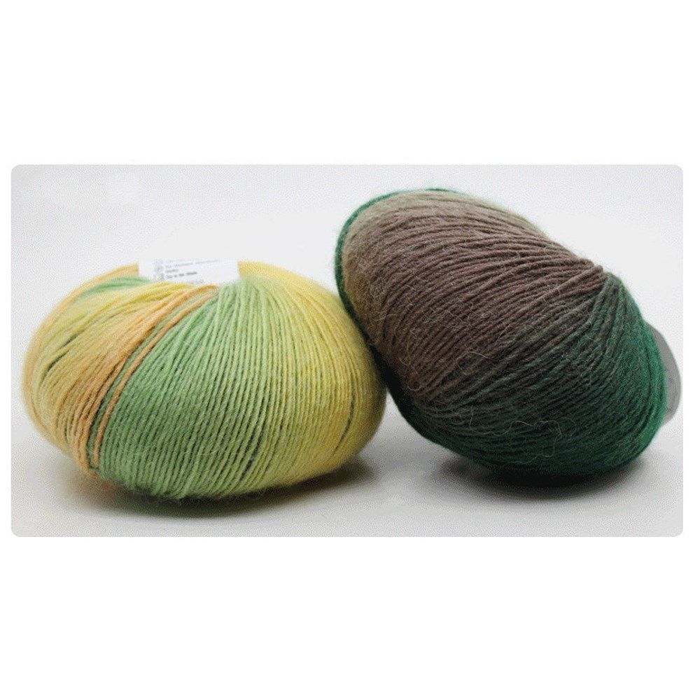 Высококачественный мягкий шарф 50 г для вязания своими руками, радужная пряжа для плетения, ручное вязание, шерстяная пряжа, крючок