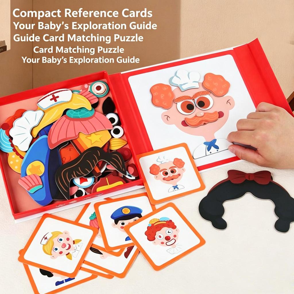 Магнитная наклейка Магнитная головоломка Магнит Детский образовательный детский сад Мальчики и девочки Подарочная коробка Платье Игрушки