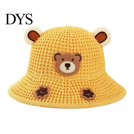 Toddler Beach Accessories Cute Animals Straw Sun Hats for Kids, UV Protection Fishing Hat, Wide Hat Brim Cartoon Bucket Breathable Summer Outdoor