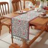Color Woven Jacquard Polyester Cotton Flower Flower Table Flag Bed End Flag Decorative Cover Towel Dining Table Cloth