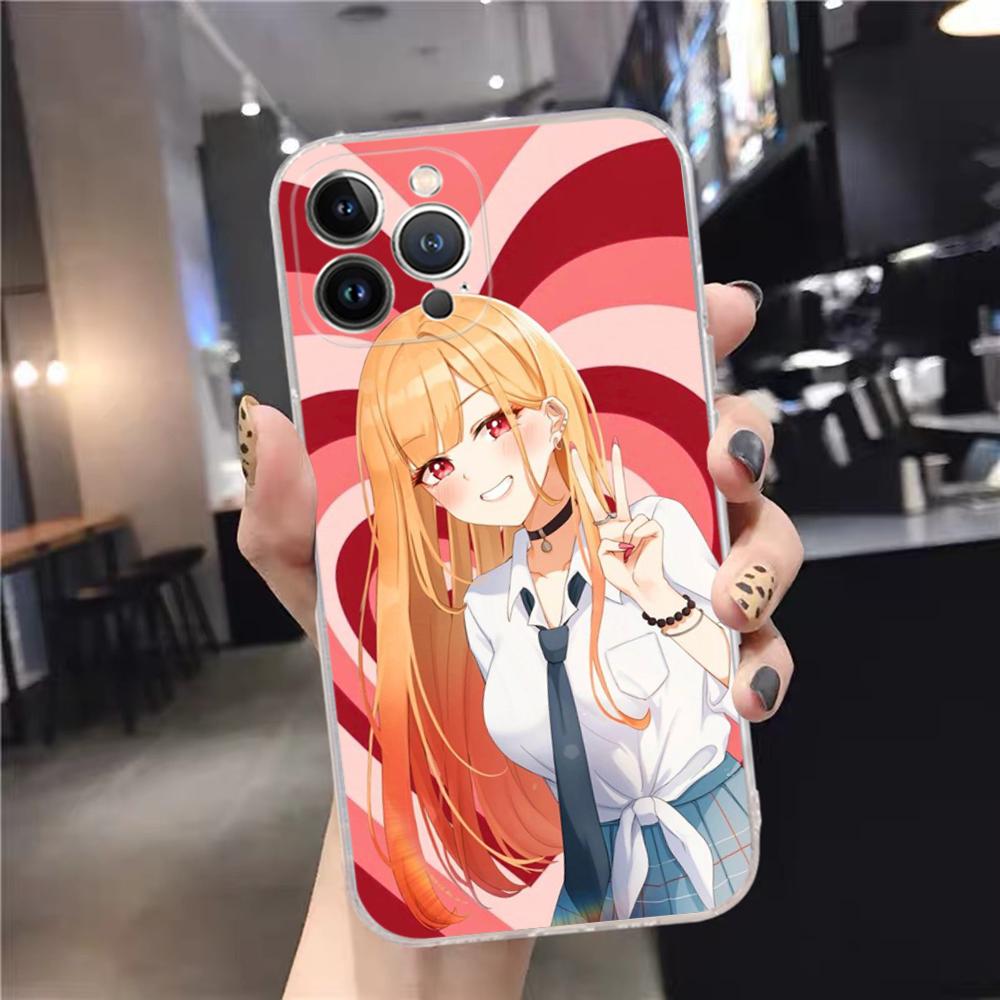 Чехол для телефона My Dress Up Darling Марин Китагава Силиконовый Мягкий Для iPhone 16 15 14 13 12 11 Pro Mini XS MAX Plus X Чехол