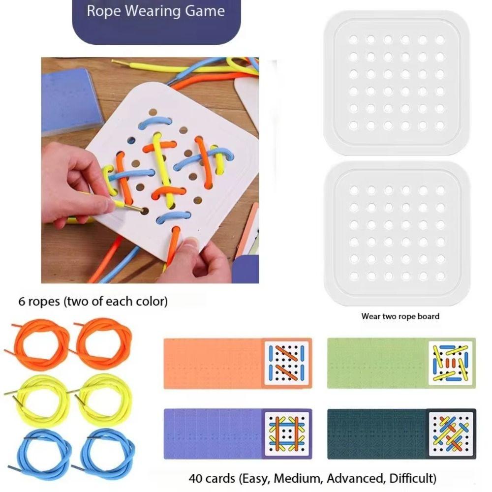 Color Cognition Skills Training Threading Toys Kids Montessorri Toys  Children Birthday Gift