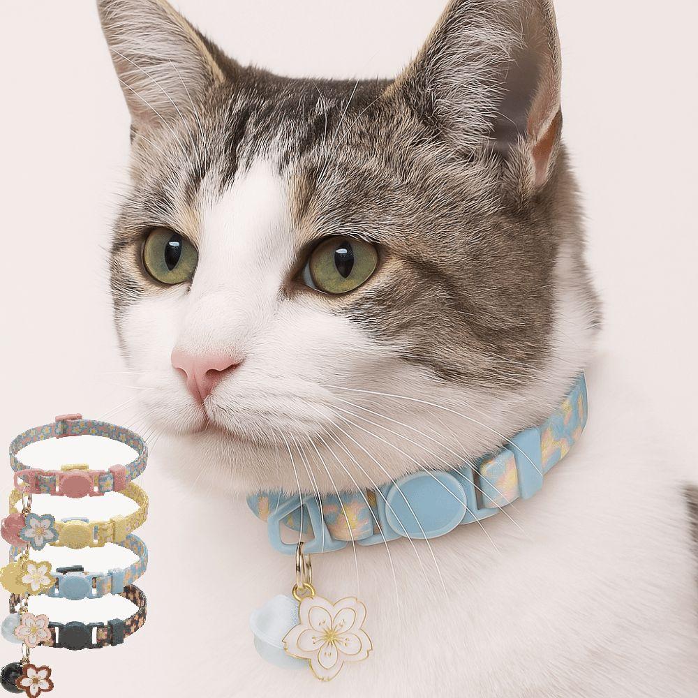 Мультяшные кошачьи ошейники Регулируемое ожерелье для котят Милый ошейник для маленьких собак Кошачьи аксессуары