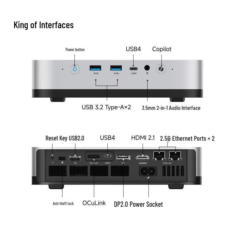 Мини-ПК Minisforum X1 PRO-370 AI (Китайская версия)