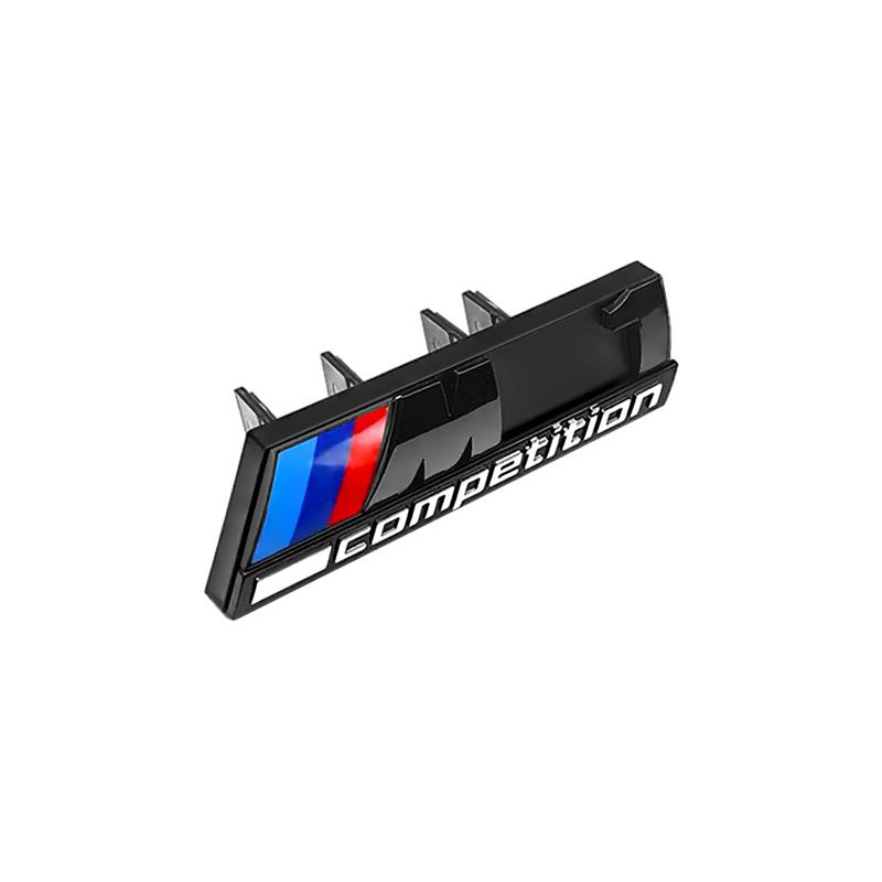 ABS Car Styling Front Grille Emblem Stickers Accessories For BMW M Power Thunder M1 M2 M3 M4 M5 M6 M7 M8 F48 G01 E84 F30 G11 G07