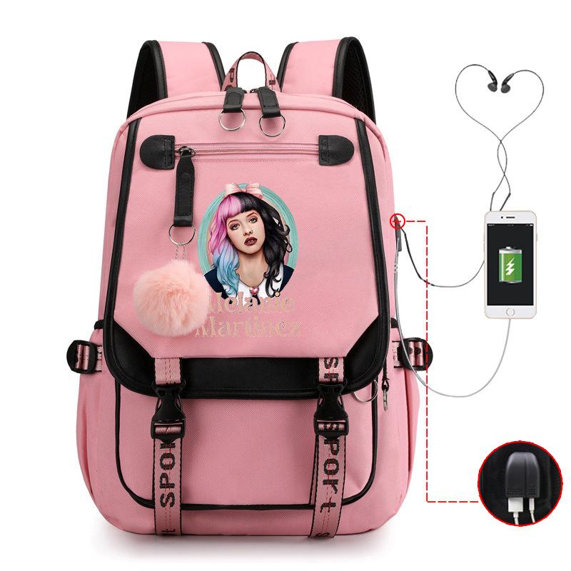 Football Printed Student Backpack Multifunctional Usb Interface Large Capacity Leisure Travel Backpack