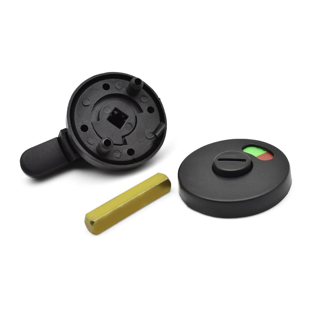 Ванная комната Нейлоновая ручка для перегородки Общественный туалет Черный замок Дверные замки Уборная Навесной замок для туалета Домашнее оборудование