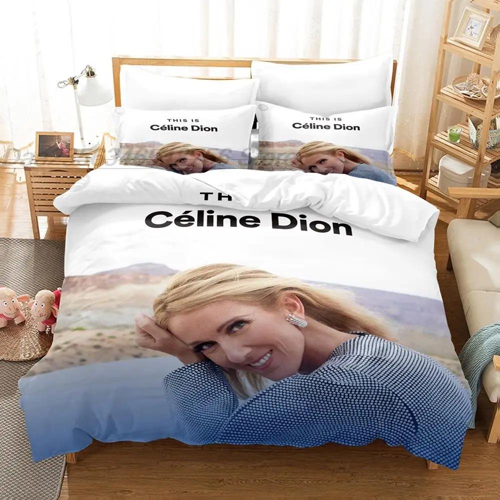 Комплект постельного белья Celine Dion Single Twin Full Queen King Size Комплект постельного белья Aldult Boys Bedroom Duvetcover Sets Комплект простыней с 3D-принтом
