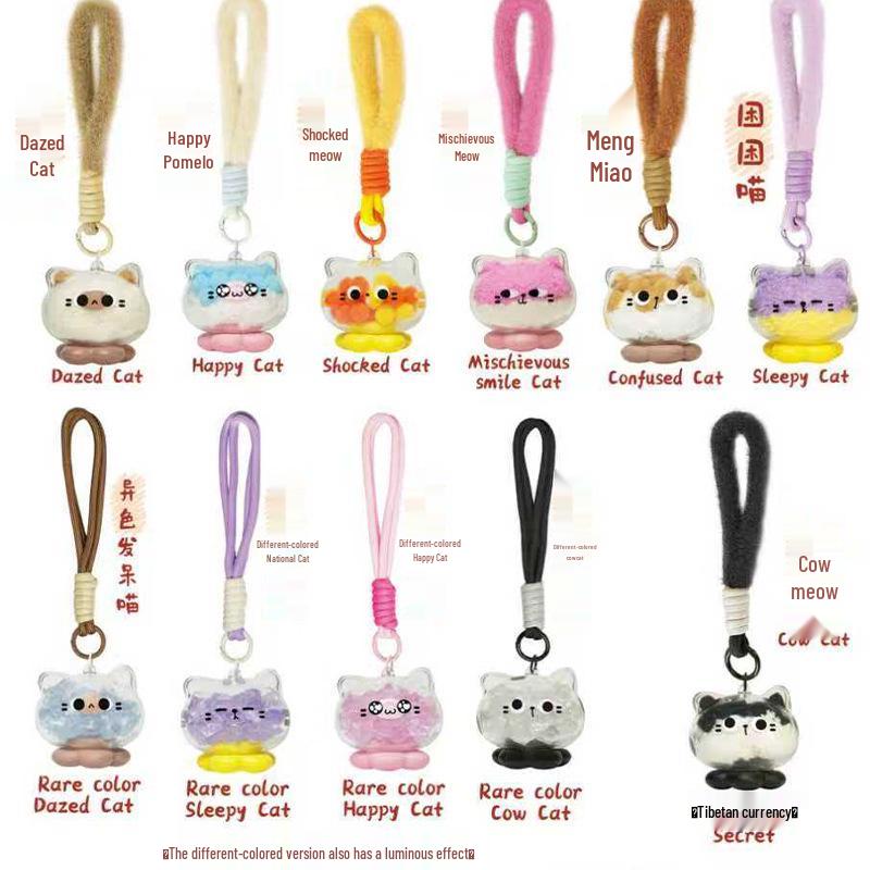 Милая Фигурка-Сюрприз 'Счастливый Кот' - Модный Настольный Орнамент