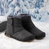 Мужские зимние теплые ботинки для снега с застежкой-молнией, нескользящие, водонепроницаемые, с подкладкой из искусственного меха, высокие удобные ботинки для походов и прогулок для мужчин