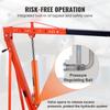Hydraulic Long Ram Jack, 8 Ton Engine Hoist Cylinder with Double Piston Pump And Clevis Base, Hydraulic Ram Cylinder for Engine Lift Hoists, Hydraulic