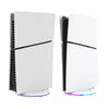 RGB Вертикальная подставка с противоскользящей накладкой для консоли PS5 Slim версий с дисководом и цифровой, со светодиодной подсветкой для игр