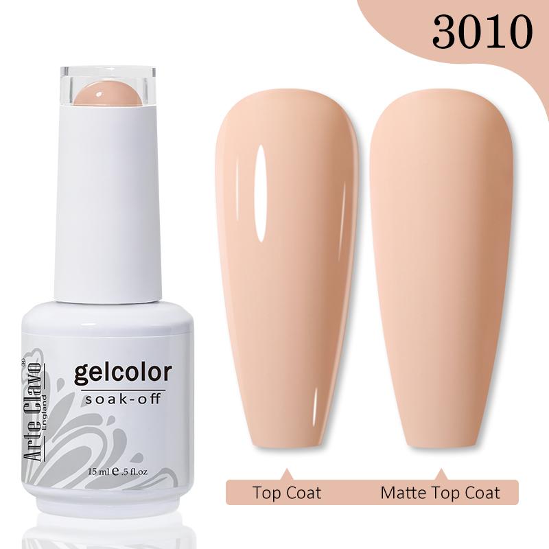 Arte Clavo 15 мл гель-лак для ногтей без сколов и выцветания, УФ-светодиодный замачиваемый верхний базовый гель, красочные УФ-гель-лаки для ногтей для ногтей