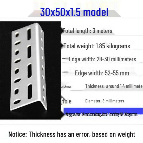 Adjustable Triangle Steel Bracket with Holes for Shelving and Storage