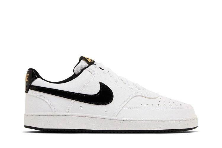 Men's Sneakers Nike Court Vision Low White Black Metallic Gold White/Black/Metallic Gold