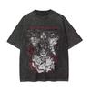 Футболка Choso Blood Jujutsu Kaisen T Винтажная стираная Ретро Аниме Харадзюку Уличная одежда Манипуляция кровью Манга Мужская хлопковый Топ