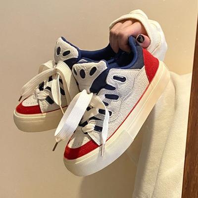 Женские кроссовки на платформе для тенниса, спорта, ходьбы, модные туфли на плоской подошве, симпатичные повседневные туфли для скейтборда, розовая массивная обувь для женщин