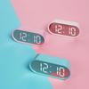 Mooas Pop Mirror LED Настольный будильник LED Часы с функцией термометра Будильник/Повтор (розовый)