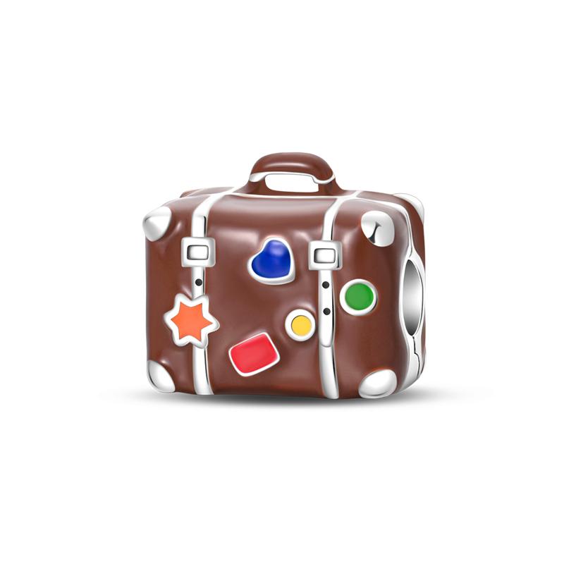 Copper Color Eiffel Tower Famous Attractions Series Charms Bead Fit 3Mm Original Bracelets Diy Jewelry Souvenir Gift