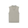 Essentials SS23 пуловер V-образный вырез жилет Seal женские топы Seal-Gray FOG-SS23-113