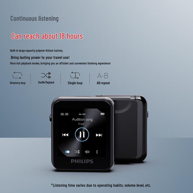 Philips SA6116 HIFI Без потерь MP3-плеер CN-вилка (адаптер в комплекте)