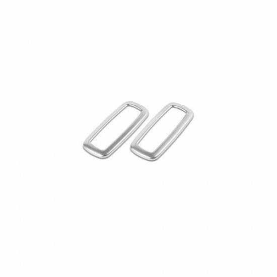 Silver Steel Rear Reading Light Lamp Frame Trim For BMW 5 Series G30 2018-