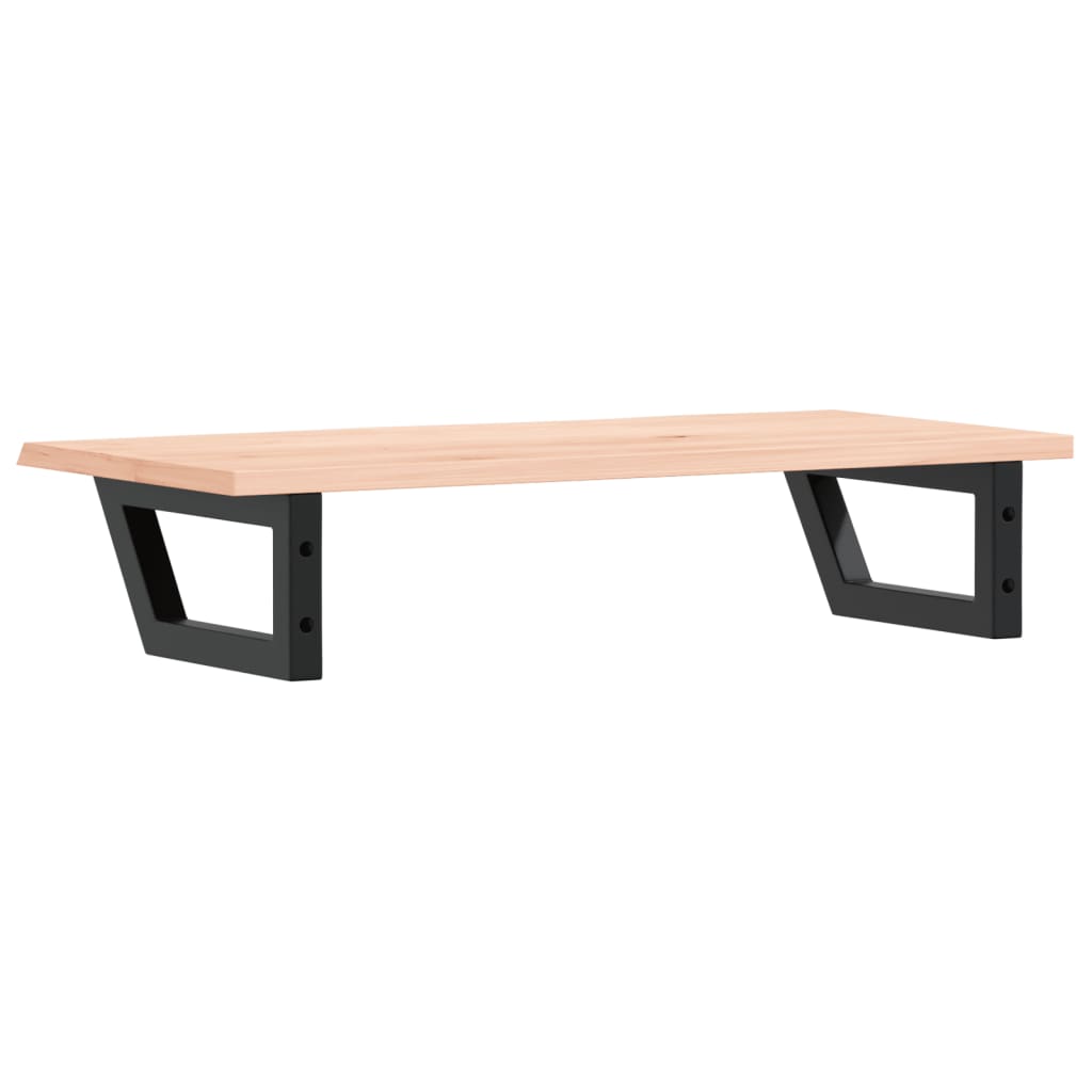 Washbasin Top with Mounting Bracket Steel and Solid Oak Wood