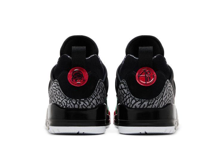 Jordan Spizike Low Black Classic Green White Varsity Red