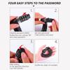 New Bicycle Lock Steel Cable Chain Security Password 4 Digit Lock Anti-Theft Combination Number Code Safety Mountains Bike Motorcycle Accessories