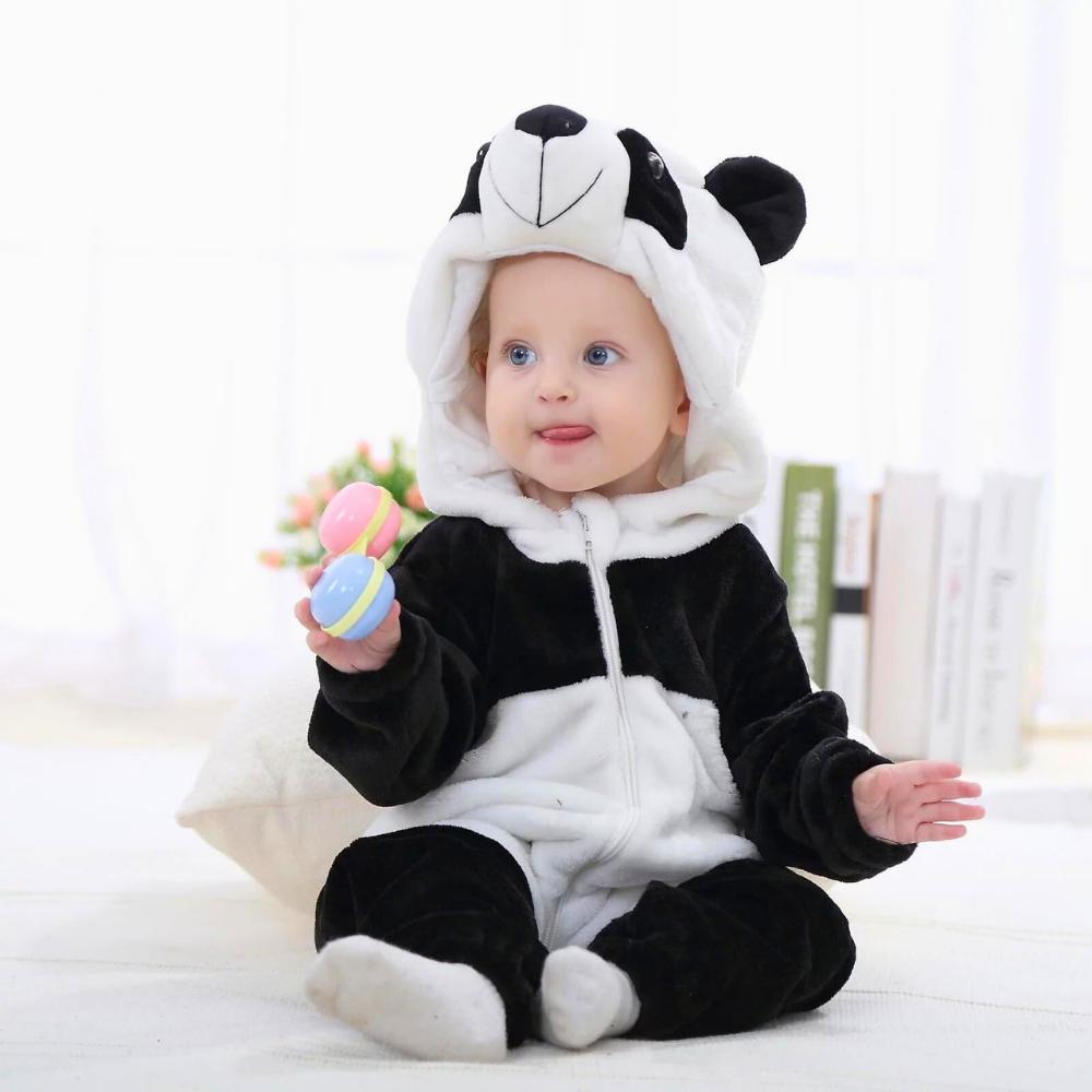Piżama Onesie Kostium Przebranie Śpiochy Panda Niemowlę 80: 65-75 Cm