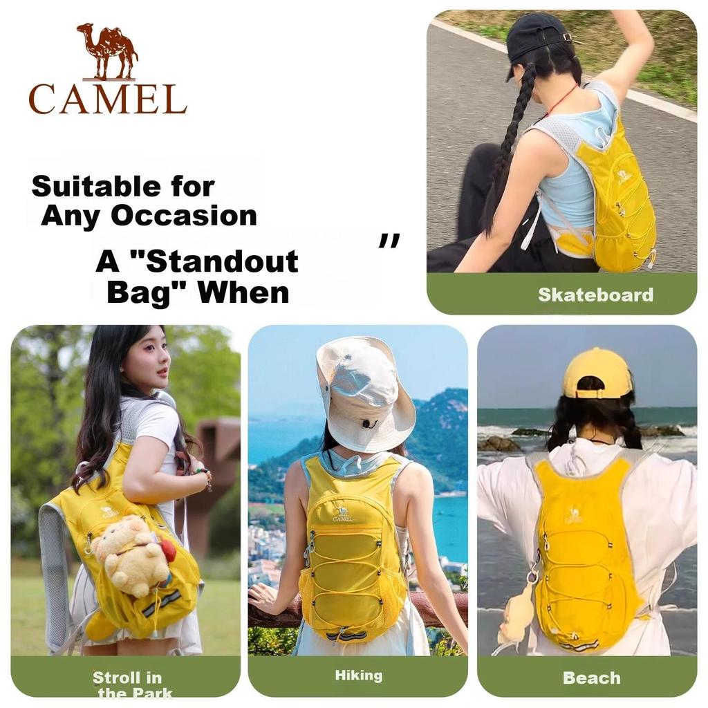 CAMEL Outdoor Cycling/Hiking/Mountaineering Pack, Travel Lightweight Climbing Backpack, Sports Rucksack 4633, Gingko Yellow