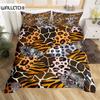 Пододеяльник с принтом леопарда и гепарда, двойной зебровый, змеиный, жирафовый, с принтом шкуры животного, пододеяльник с абстрактным геометрическим узором, комплект постельного белья в стиле пэчворк