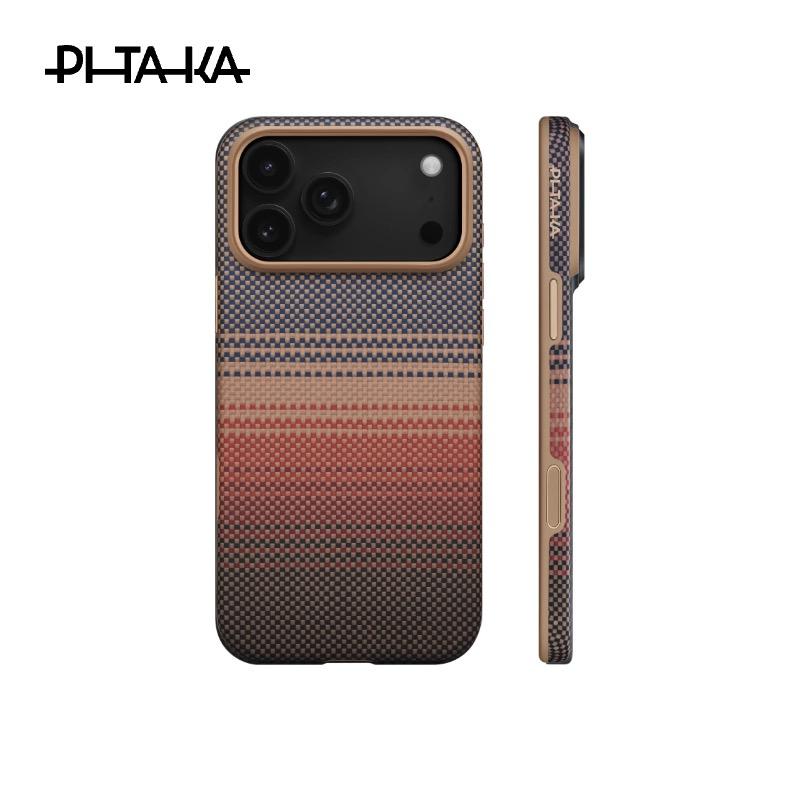 Чехол Pitaka для iPhone 17 Pro Kevlar Беспроводная зарядка Задняя крышка Чехол для IPHONE 17 PRO