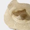 Летняя ажурная соломенная шляпа с широкими полями, дышащая, для защиты от солнца, вязаная крючком, для отпуска, женская пляжная шляпа