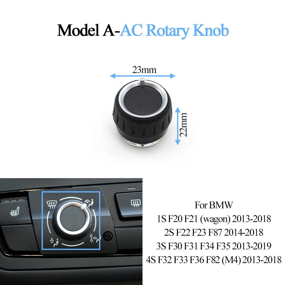 Audio Radio Knob Volume Button AC Control Switch Cover For BMW 1 2 3 4 M4 Series F20 F21 F22 F23 F87 F30 F31 F34 F32 F33 F36 F82