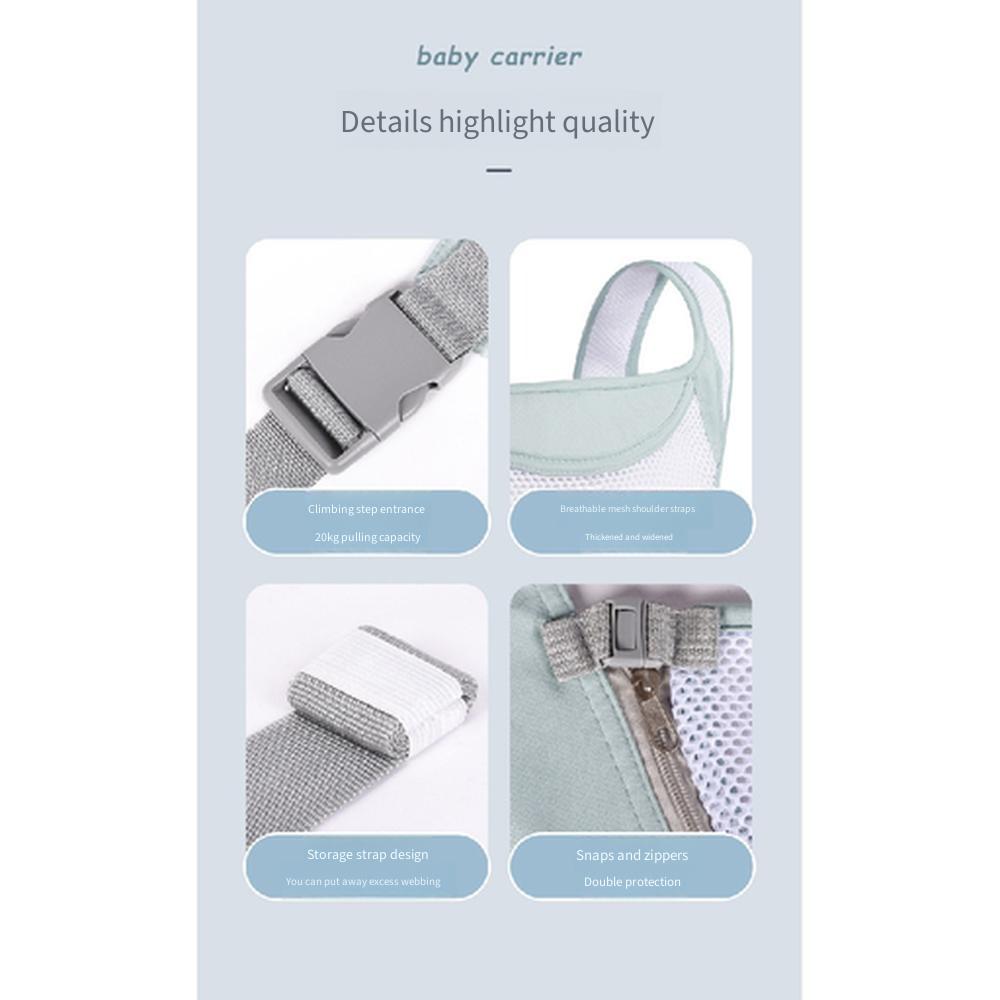 4‑in‑1 Multifunctional Baby Carrier, All‑Season Universal Double‑Shoulder Infant Sling, Portable Hands‑Free Baby Carrying Tool for Outdoor