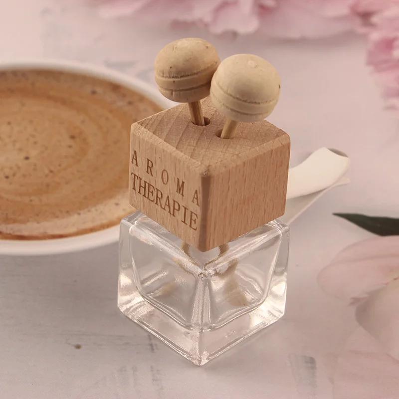 8 мл Автомобильный освежитель воздуха Духи Клип Пустая стеклянная бутылка Ароматическое украшение Диффузор для вентиляционного отверстия Пустое стекло для эфирного масла